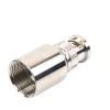 conector bnc macho de rosca para cables con conductor central de awg 11 ó 13 tipo rg 8/u (8237), rg 213/u (8267), rg 214 (8268).