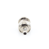 conector bnc macho de anillo plegable para cable lp 195, lp 142, lmr 195, rg 58/u, rg 142/u, níquel/ oro/ delrin.