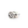 conector bnc macho de anillo plegable para cable lp 195, lp 142, lmr 195, rg 58/u, rg 142/u, níquel/ oro/ delrin.