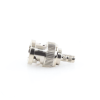 conector bnc macho de anillo plegable para cable lp 195, lp 142, lmr 195, rg 58/u, rg 142/u, níquel/ oro/ delrin.