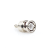 conector bnc macho de anillo plegable para cable lp 195, lp 142, lmr 195, rg 58/u, rg 142/u, níquel/ oro/ delrin.