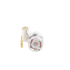 conector bnc macho de anillo plegable para cable lp 142, lp 195, lmr 195, rg 58/u, rg 142/u, plata/oro/teflón.
