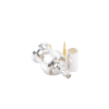 conector bnc macho de anillo plegable para cable lp 142, lp 195, lmr 195, rg 58/u, rg 142/u, plata/oro/teflón.