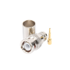 conector bnc macho de anillo plegable para rg 8/u, lmr 400, 9913, cnt 400, níquel/ oro/ teflón.