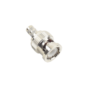 bnc macho de anillo plegable para cable proflex, rg 59/u, 75 ohm, 28 mm.