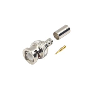 conector bnc macho de anillo para cables rg 8/x, lmr 240, 9258.