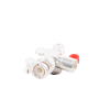 conector bnc macho en Ángulo recto de rosca para lp 195, lp 142, lmr 195, rg 58/u, rg 142/u, plata/oro/teflón.