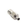 conector bnc hembra de anillo para cables rg 8/x, lmr 240, 9258, níquel/ oro/ delrin.