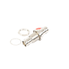 adaptador doble bnc hembra para chasis, hermético y de montaje en d plano, níquel/ oro/ delrin.