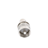 adaptador en línea para 50 ohm, conector bnc hembra uhf macho (pl 259), níquel/ plata/ delrin.