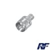 adaptador en línea para 50 ohm, conector bnc hembra uhf macho (pl 259), níquel/ plata/ delrin.