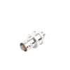 adaptador en línea de conector bnc hembra a sma hembra / radios portátil kenwood, uniden, níquel/ oro/ teflón.