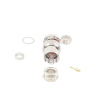 conector bnc macho de rosca para ensamblar en cable rg 59/u, níquel/ oro/ teflón.