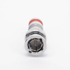 conector bnc macho en 75 ohm, montaje de compresión axial para cable coaxial rg 6/u, níquel/ oro/ teflón.