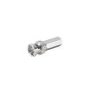 conector bnc macho de ensamble roscable (hex.) en sentido de las manecillas de reloj para cable coaxial rg 59/u, níquel/ oro/ delrin.