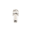 conector bnc macho de ensamble roscable (hex.) en sentido de las manecillas de reloj para cable coaxial rg 59/u, níquel/ oro/ delrin.