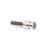 conector bnc macho de ensamble roscable (hex.) en sentido de las manecillas de reloj para cable coaxial rg 59/u, níquel/ oro/ delrin.