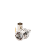conector bnc macho en 75 ohm, de anillo plegable para rg 59/u, níquel/ oro/ teflón.