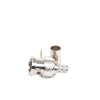 conector bnc macho en 75 ohm, de anillo plegable para rg 59/u, níquel/ oro/ teflón.