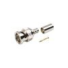conector bnc macho en 75 ohm, de anillo plegable para rg 59/u, níquel/ oro/ teflón.
