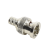 conector bnc macho de anillo plegable para cable rg 6, níquel/ oro/ teflón.