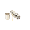 conector bnc macho de 75 ohm, anillo plegable, para cable 8238, rg 11/u, níquel/ oro/ teflón.