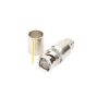 conector bnc macho de 75 ohm, anillo plegable, para cable 8238, rg 11/u, níquel/ oro/ teflón.