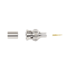 conector bnc macho de anillo plegable para cable belden 8281 tipo rg 59/u, níquel/ oro/ delrin.
