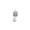 conector bnc macho de anillo plegable para cable belden 8281 tipo rg 59/u, níquel/ oro/ delrin.