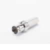 conector bnc hembra en 75 ohm, tipo roscable para cable coaxial rg 59/u, níquel/ plata/ delrin.