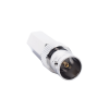 conector bnc hembra en 75 ohm, tipo roscable para cable coaxial rg 59/u, níquel/ plata/ delrin.