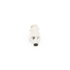 conector bnc hembra de 75 ohm, anillo plegable para cable rg 6/u, níquel/ oro/ teflón.