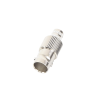 conector bnc hembra de 75 ohm, anillo plegable para cable rg 6/u, níquel/ oro/ teflón.