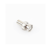 carga coaxial terminal de 75 ohm para cctv, 1/2 watt, en conector bnc macho, níquel/ oro/ delrin.