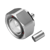 conector din 7 16 macho de pin cautivo, anillo plegable para cable rg 8/x, lmr 240, bronce blanco/ plata/ teflón.â€‹