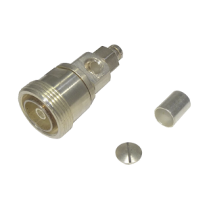 conector din 7 16 hembra de anillo plegable, combo (en linea ó en a/r), para cables lmr 400, 9913, cnt 400, rg 8/u.