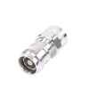 adaptador en línea de conector 4.3 10 hembra a n macho, bronce blanco/ plata/ teflón.