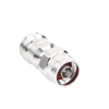 adaptador en línea de conector 4.3 10 hembra a n macho, bronce blanco/ plata/ teflón.