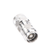 adaptador en línea de conector 4.3 10 hembra a n macho, bronce blanco/ plata/ teflón.