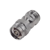 adaptador en línea de conector 4.3 10 hembra a n macho, bronce blanco/ plata/ teflón.