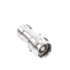 adaptador en línea de conector 4.3 10 macho a n hembra, bronce blanco/ plata/ teflón.