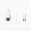 conector fme macho de anillo plegable para cable rg 58/u, niquel/ oro/ teflón.