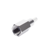 conector fme macho de anillo plegable para cable rg 58/u, niquel/ oro/ teflón.