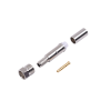 conector fme hembra de anillo plegable para cable rg 58/u, níquel/ oro/ teflón.