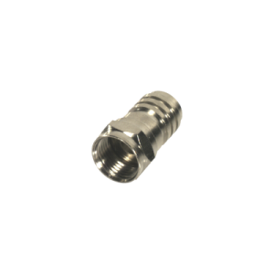 conector f macho plegable para cable coaxial rg 59/u, níquel / níquel /polietileno.