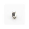 conector f hembra para pcb de montaje vertical, níquel/ estaño/ polietileno.