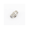 adaptador barril para 75 ohm, de conector f hembra a f hembra, níquel/ estaño/ polietileno.