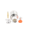 conector n macho de rosca para rg 58/u, rg 142/u, plata/ oro/ teflón.