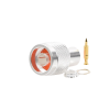 conector n macho de rosca para cables rg 8/x, lmr 240, belden 9258, plata / oro / teflón.