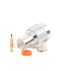 conector n macho de rosca para cables rg 8/x, lmr 240, belden 9258, plata / oro / teflón.